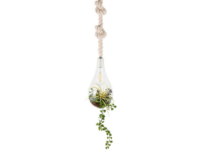 FLYMEe Parlor BOTANIC Hanging light with FAKEGREEN