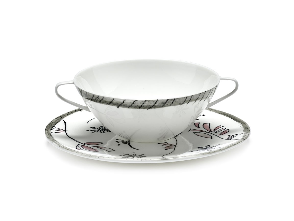 MIDNIGHT FLOWERS by MARNI
Soup Bowl with Saucer Fiore Rosa / ミッドナイトフラワーズ バイ マルニ
スープボウル / ソーサー フィオレローズ （食器・テーブルウェア > お椀・ボウル） 1