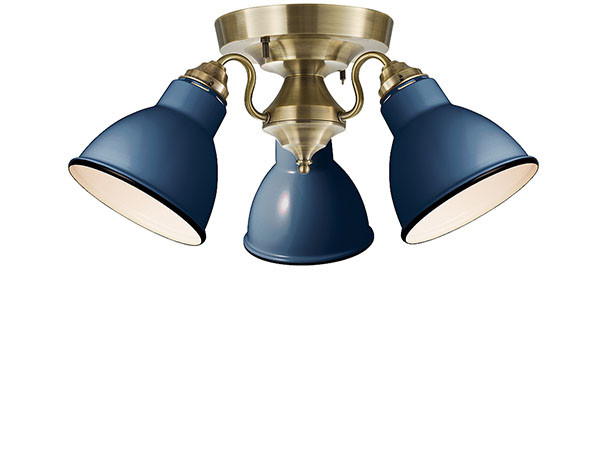 CUSTOM SERIES
3 Ceiling Lamp × Emission Steel / カスタムシリーズ
3灯シーリングランプ × スチール（エミッション） （ライト・照明 > シーリングライト） 14