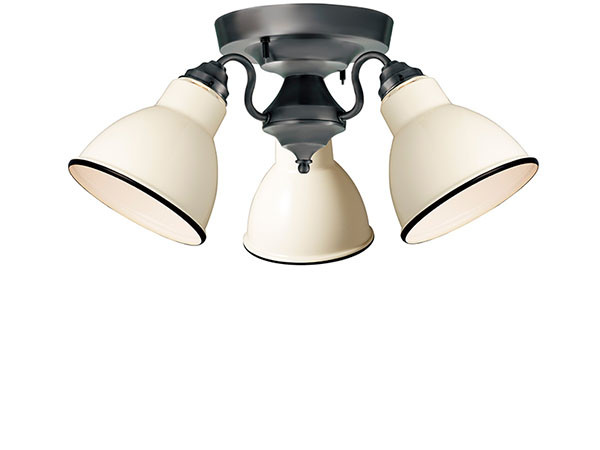 CUSTOM SERIES
3 Ceiling Lamp × Emission Steel / カスタムシリーズ
3灯シーリングランプ × スチール（エミッション） （ライト・照明 > シーリングライト） 2