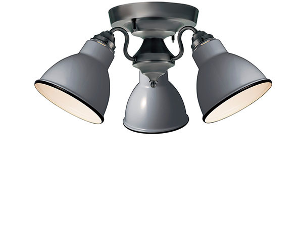 CUSTOM SERIES
3 Ceiling Lamp × Emission Steel / カスタムシリーズ
3灯シーリングランプ × スチール（エミッション） （ライト・照明 > シーリングライト） 5