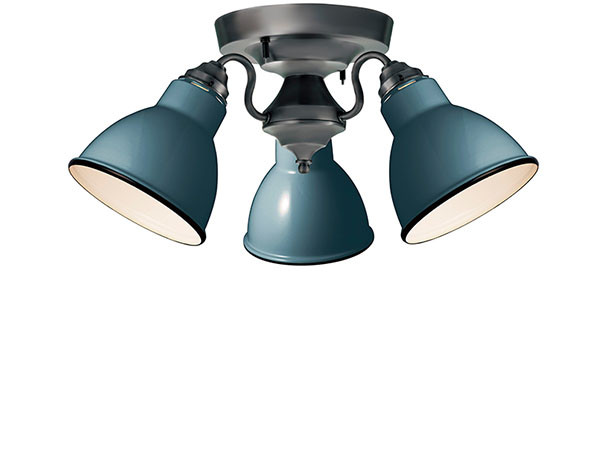 CUSTOM SERIES
3 Ceiling Lamp × Emission Steel / カスタムシリーズ
3灯シーリングランプ × スチール（エミッション） （ライト・照明 > シーリングライト） 4