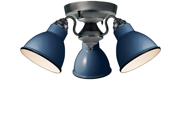 CUSTOM SERIES
3 Ceiling Lamp × Emission Steel / カスタムシリーズ
3灯シーリングランプ × スチール（エミッション） （ライト・照明 > シーリングライト） 3
