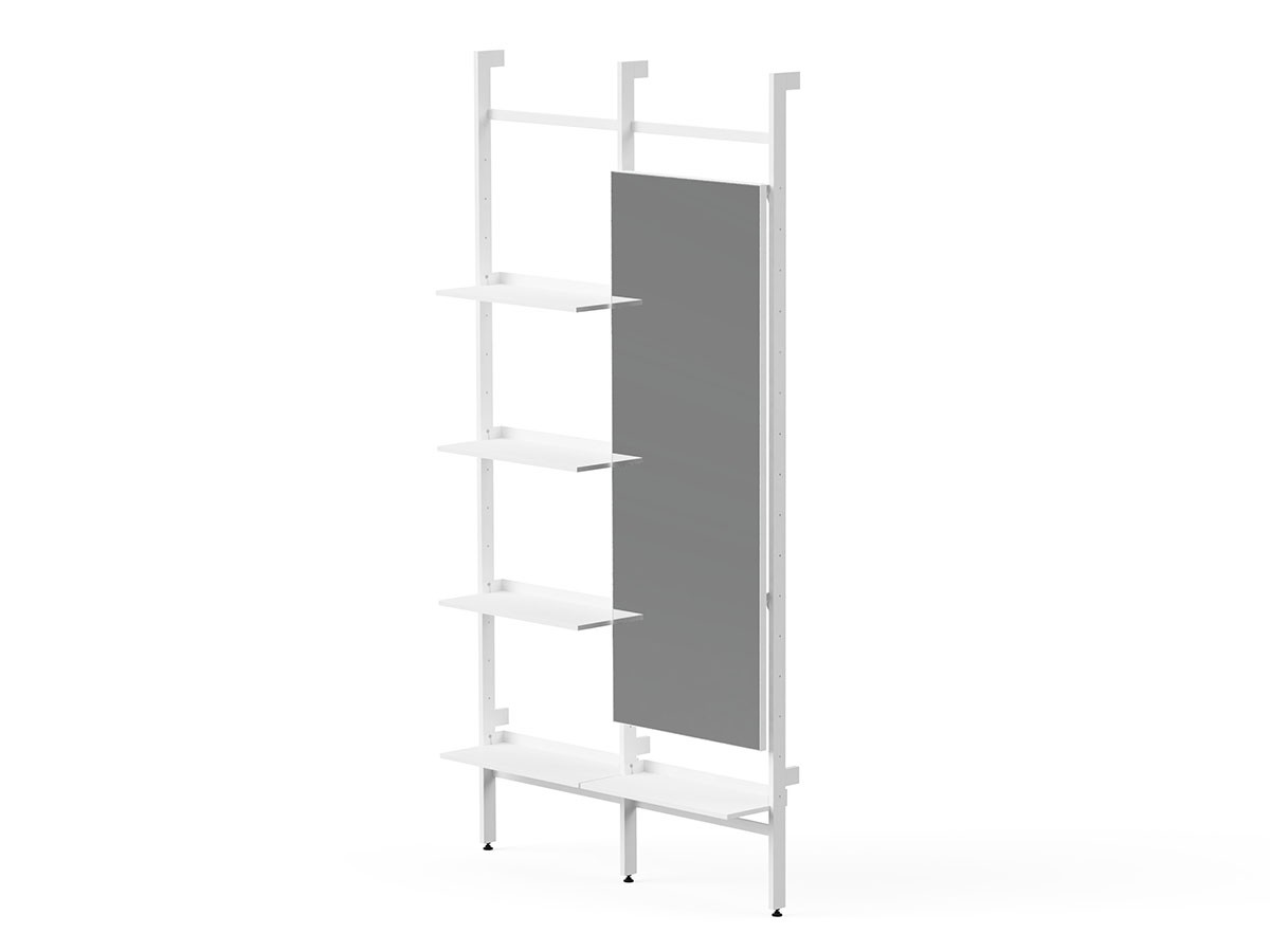 stiiilll Shelf double mirrorL set / スティール シェルフ 2台 ミラーL セット （収納家具 > ラック・シェルフ） 2