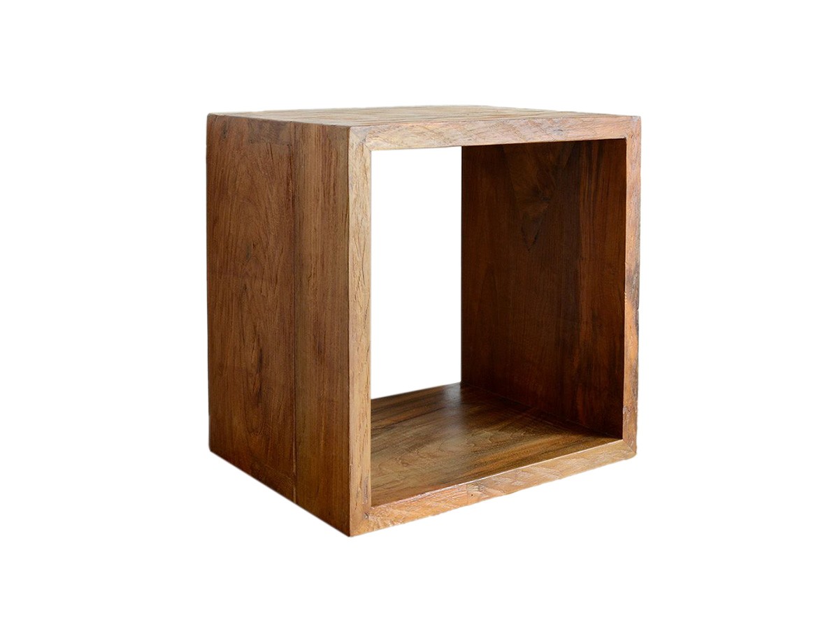 KAJA UKKO Old Teak Cube Box / カジャ ウッコ チーク古材 キューブボックス （雑貨・その他インテリア家具 > その他インテリア雑貨） 1
