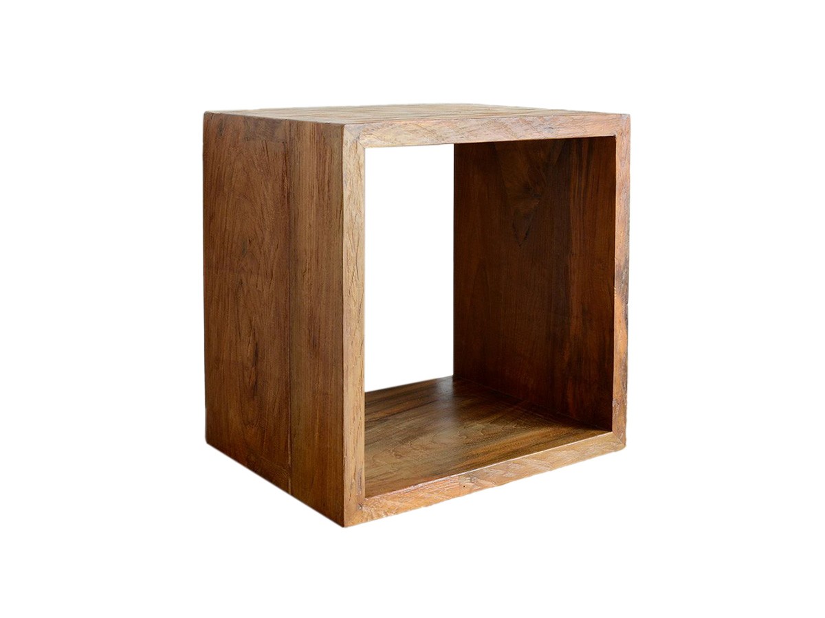 KAJA UKKO Old Teak Cube Box / カジャ ウッコ チーク古材 キューブボックス