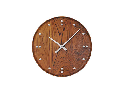 FLYMEe accessoire Finn Juhl Teak Wall Clock / フライミーアクセソワ フィン・ユール チーク  ウォールクロック 直径35cm - インテリア・家具通販【FLYMEe】