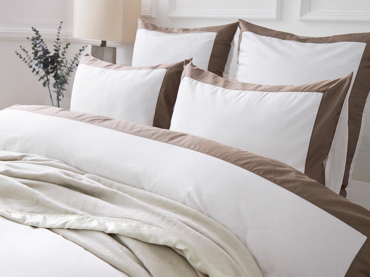 HOTEL LIKE INTERIOR 500TC Bicolore / ホテルライクインテリア 500TC ビコロール クッションカバー ユーロ （ベッド・寝具 > ベッドカバー・ベッドリネン） 17