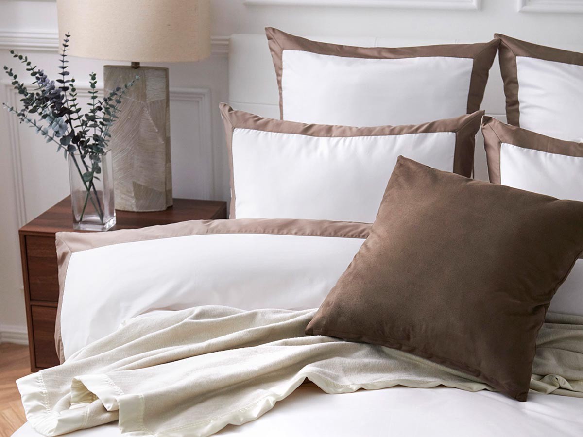 HOTEL LIKE INTERIOR 500TC Bicolore / ホテルライクインテリア 500TC ビコロール クッションカバー ユーロ （ベッド・寝具 > ベッドカバー・ベッドリネン） 19