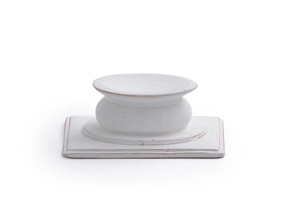 MISHIM POTTERY CREATION StiLL round plate S + stand / ミシンポタリークリエイション スティル ラウンドプレート S + スタンド（胡粉） （食器・テーブルウェア > 皿・プレート） 3