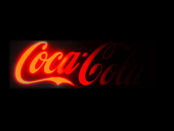 Coca-Cola BRAND LED Lettering Sign / コカ・コーラ ブランド LED ...
