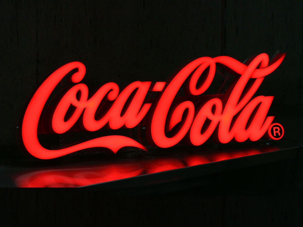 Coca-Cola BRAND LED Lettering Sign / コカ・コーラ ブランド LED