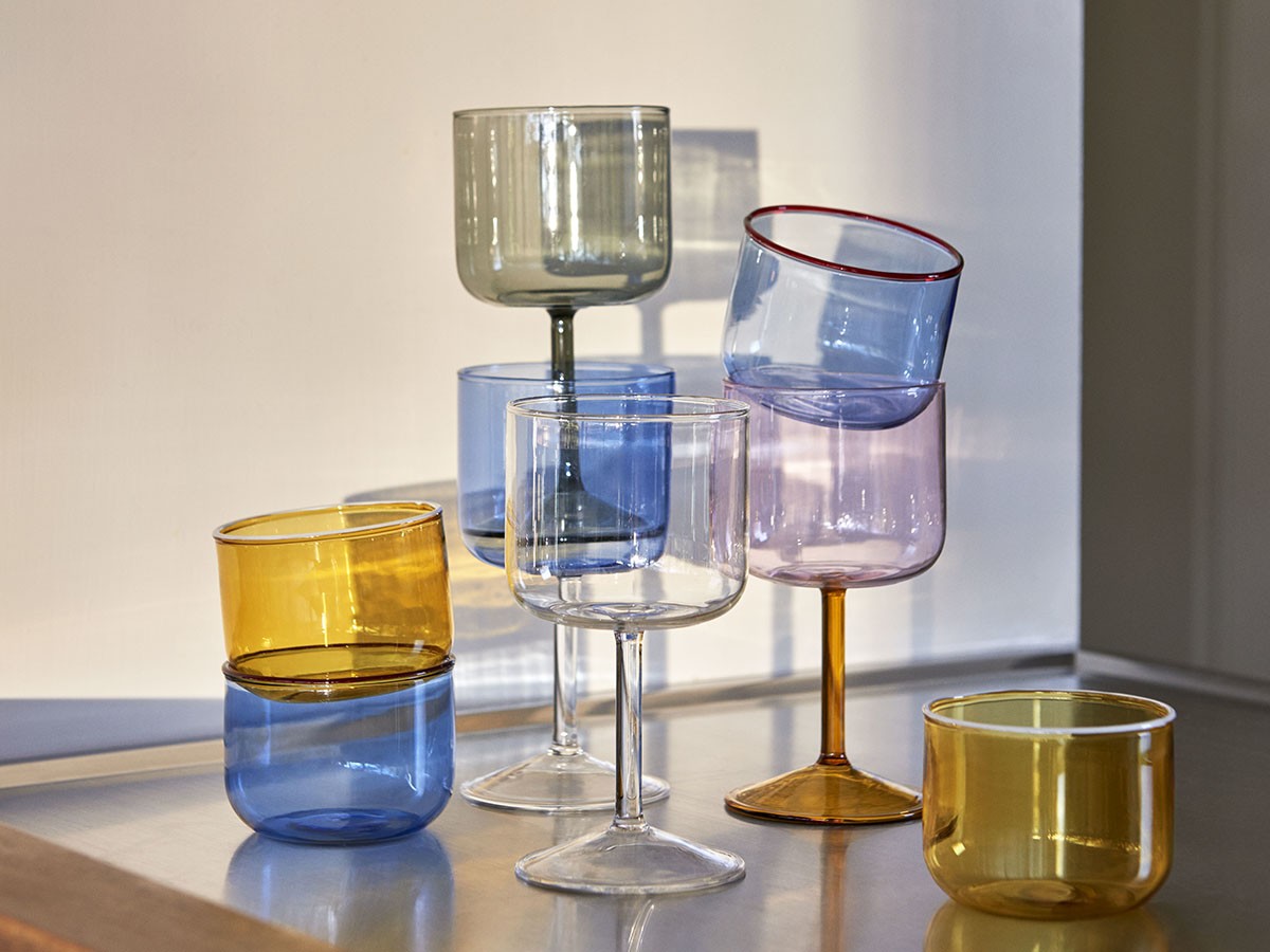 HAY TINT WINE GLASS SET OF 2 / ヘイ ティント ワイングラス 2脚セット（ブルー） （食器・テーブルウェア > ワイングラス・シャンパングラス） 3