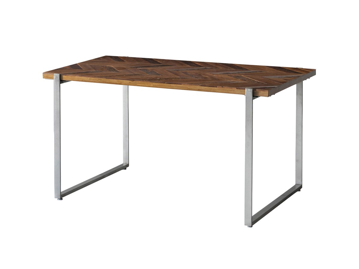 Knot antiques MATERIA DINING TABLE / ノットアンティークス マテリア ダイニングテーブル
ヘリンボーン柄天板 + No.4脚（ロの字脚） （テーブル > ダイニングテーブル） 4