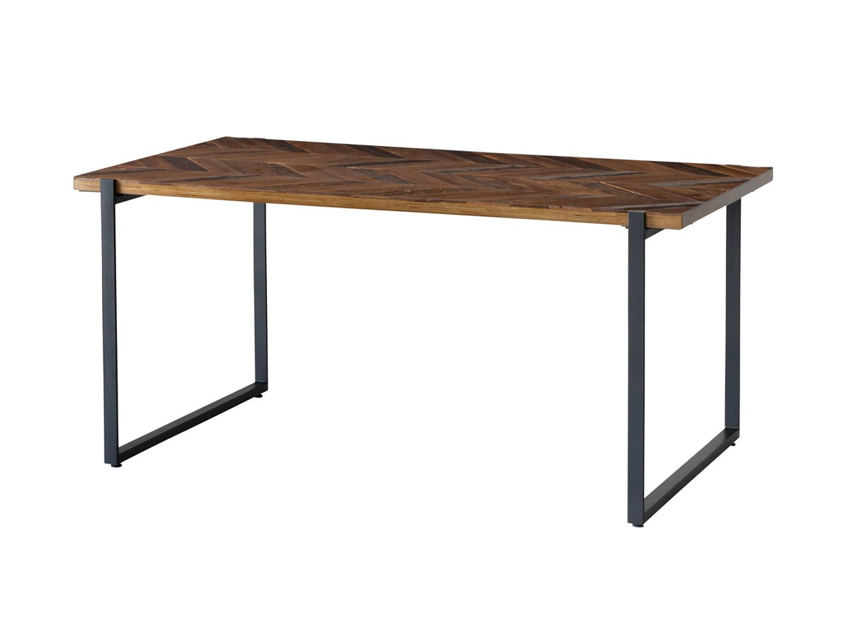 Knot antiques MATERIA DINING TABLE / ノットアンティークス マテリア ダイニングテーブル
ヘリンボーン柄天板 + No.4脚（ロの字脚） （テーブル > ダイニングテーブル） 2