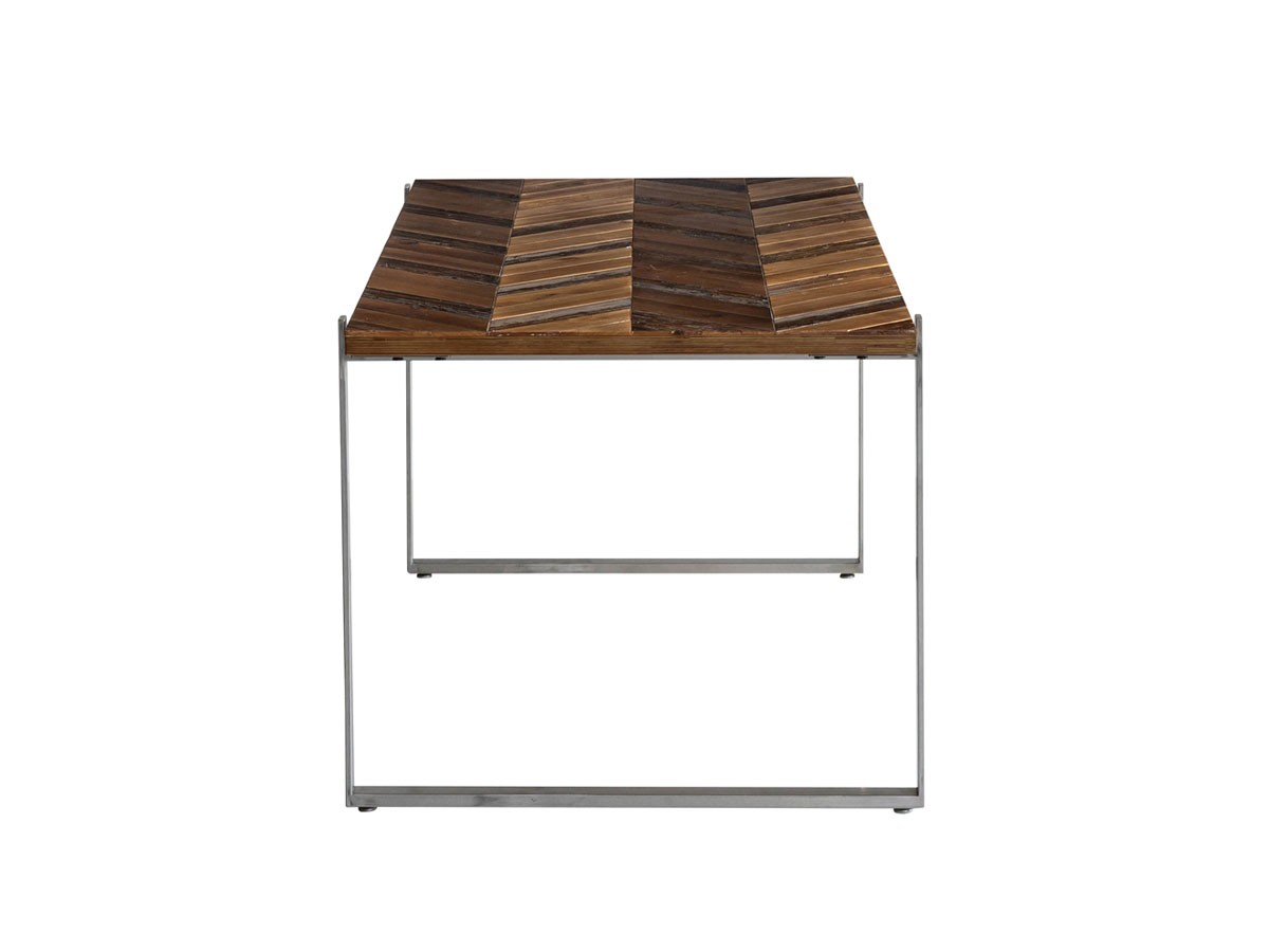 Knot antiques MATERIA DINING TABLE / ノットアンティークス マテリア ダイニングテーブル
ヘリンボーン柄天板 + No.4脚（ロの字脚） （テーブル > ダイニングテーブル） 35