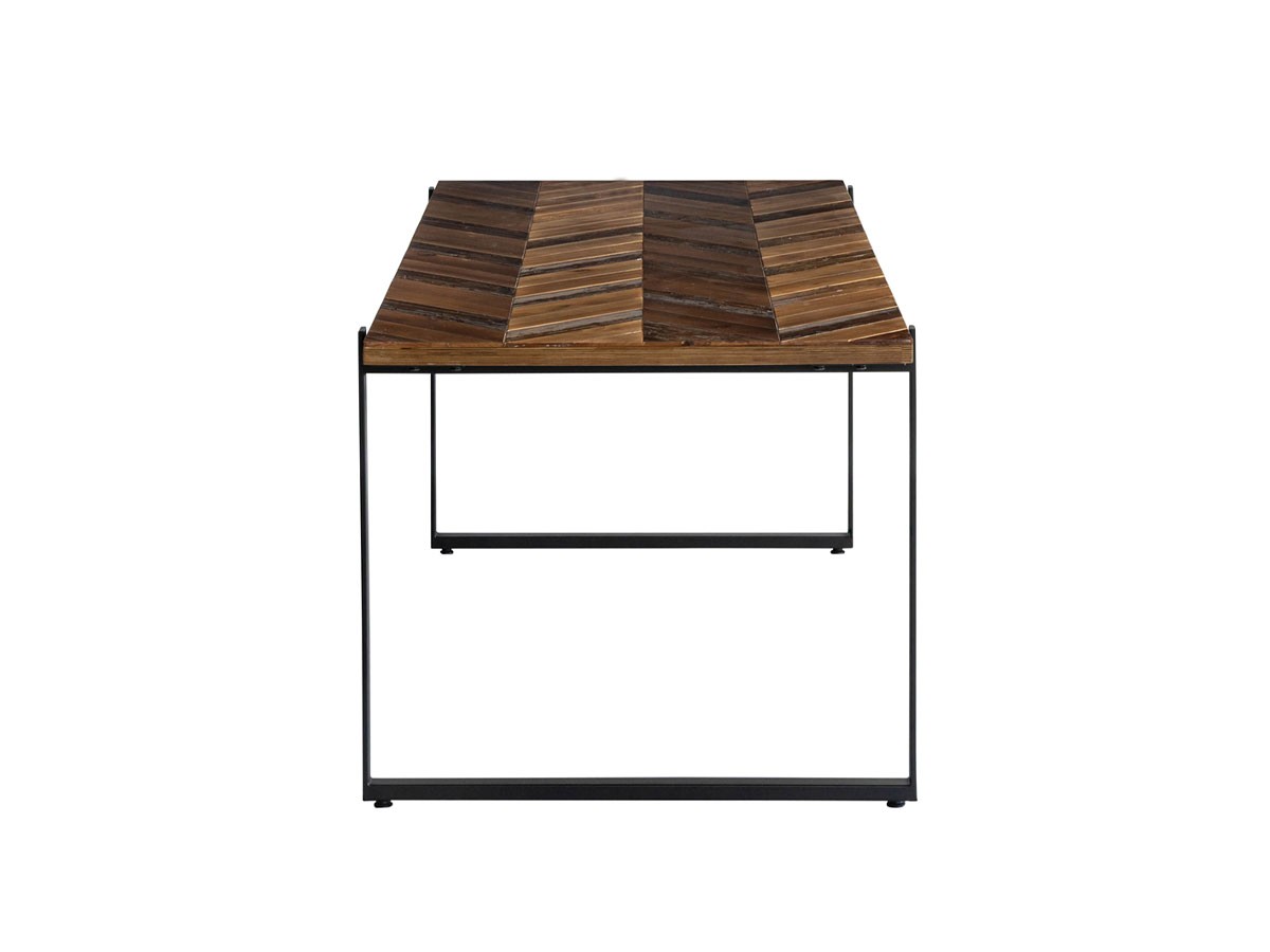 Knot antiques MATERIA DINING TABLE / ノットアンティークス マテリア ダイニングテーブル
ヘリンボーン柄天板 + No.4脚（ロの字脚） （テーブル > ダイニングテーブル） 31