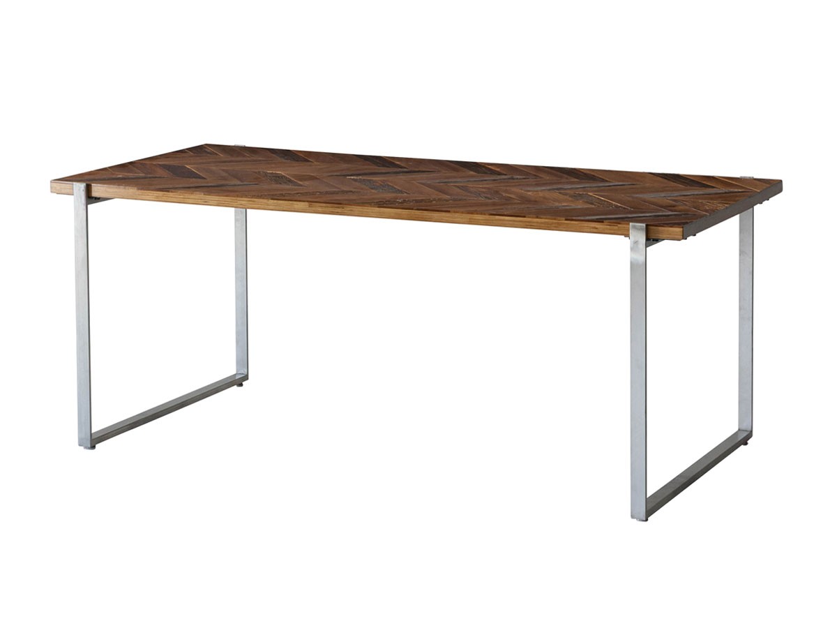 Knot antiques MATERIA DINING TABLE / ノットアンティークス マテリア ダイニングテーブル
ヘリンボーン柄天板 + No.4脚（ロの字脚） （テーブル > ダイニングテーブル） 6
