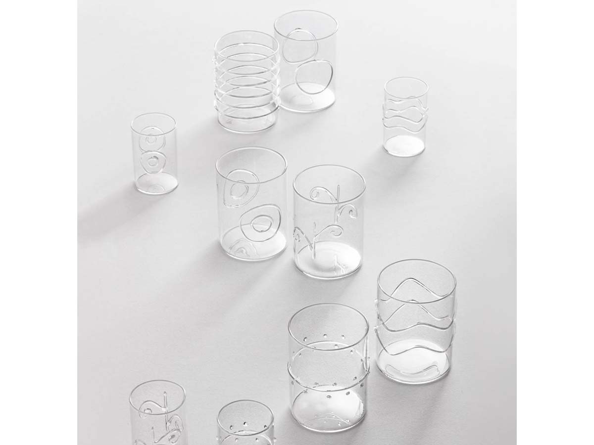 ICHENDORF MILANO Deco Clear Water Glass Assorted 6pcs / イッケンドルフ・ミラノ デコ クリア ウォーターグラス アソート 6点セット （食器・テーブルウェア > タンブラー・グラス） 3