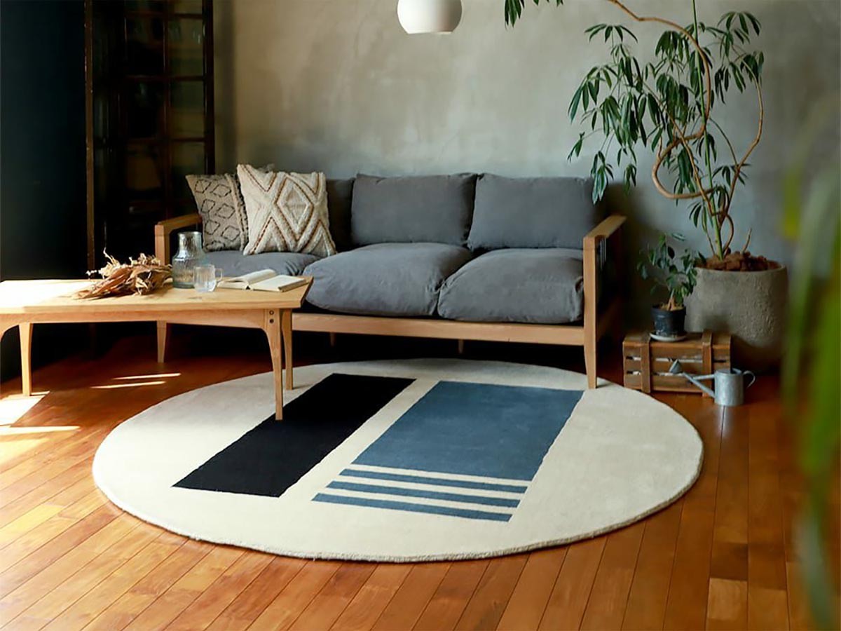 a.depeche pell wool rug circle bis / アデペシュ ペル ウールラグ サークル ビース （ラグ・カーペット > ラグ・カーペット・絨毯） 2