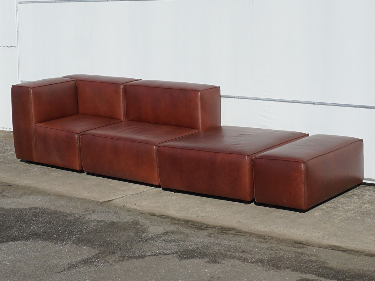 RE : Store Fixture UNITED ARROWS LTD. Leather Sectional Sofas SET