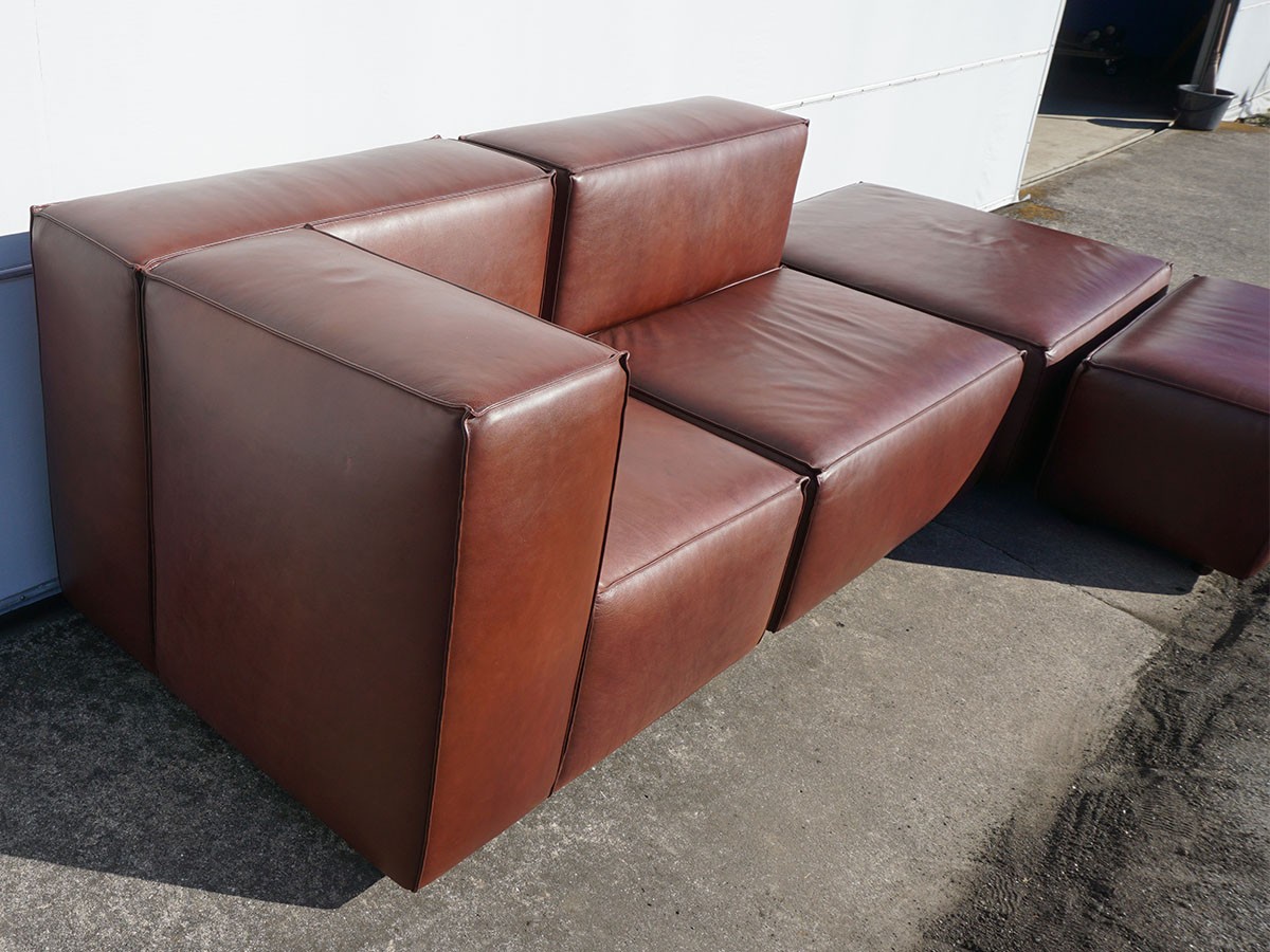 RE : Store Fixture UNITED ARROWS LTD. Leather Sectional Sofas SET