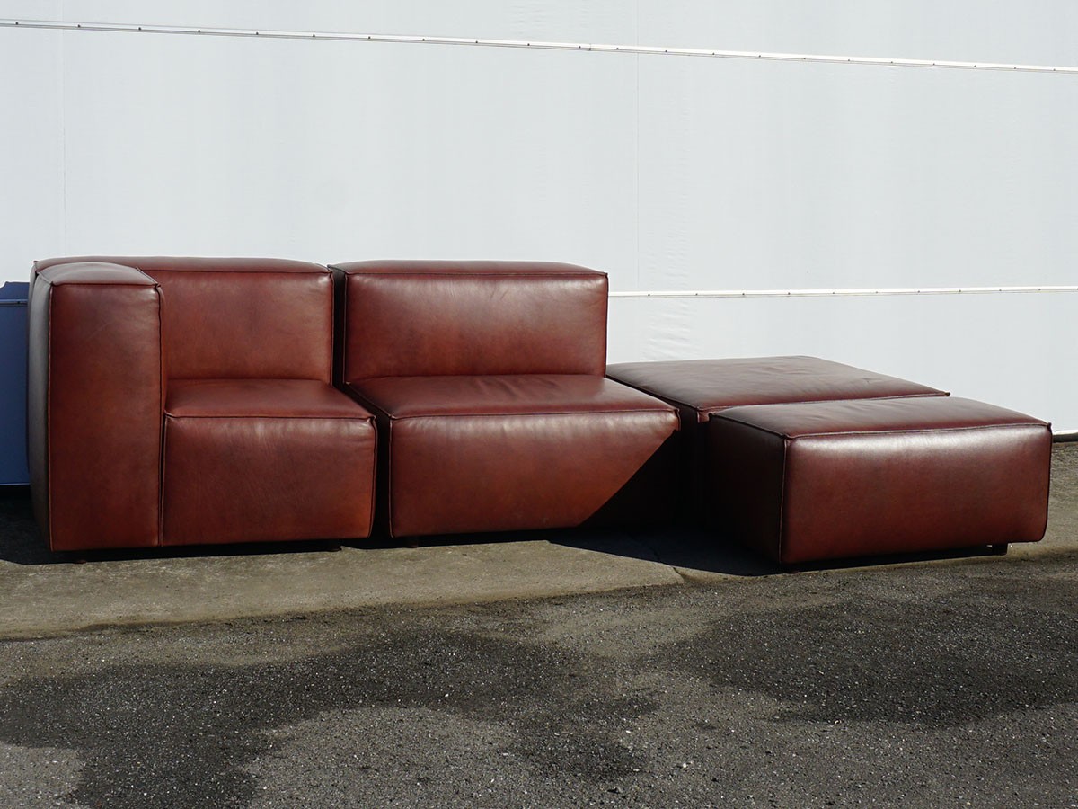 RE : Store Fixture UNITED ARROWS LTD. Leather Sectional Sofas SET