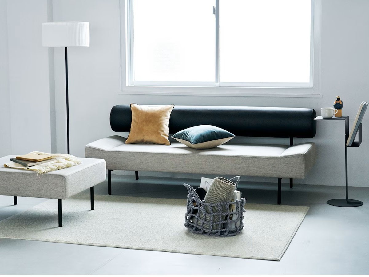 IDEE DIVANCO SOFA Round（3） / イデー ディヴァンコ ソファ ラウンド（3）ブラック × ライトグレー （ソファ > 三人掛けソファ） 2