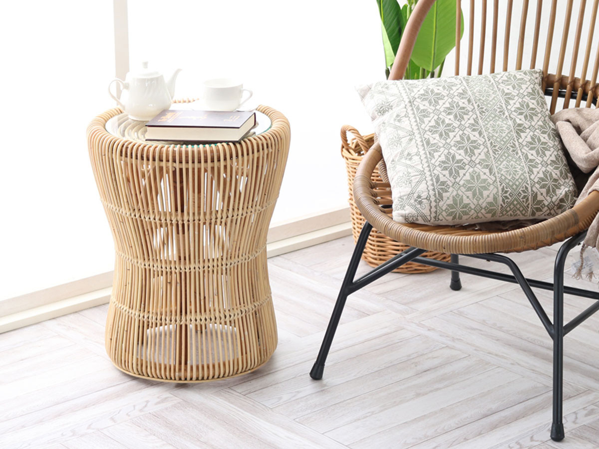 FLYMEe Villa Rattan Side Table / フライミーヴィラ ラタン サイド