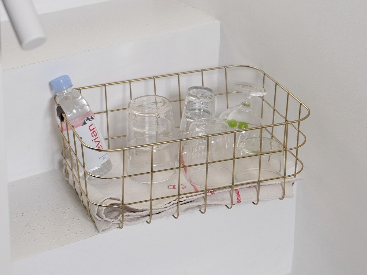 MOHEIM WIRE BASKET / モヘイム ワイヤーバスケット S （雑貨・その他インテリア家具 > かご・バスケット） 6