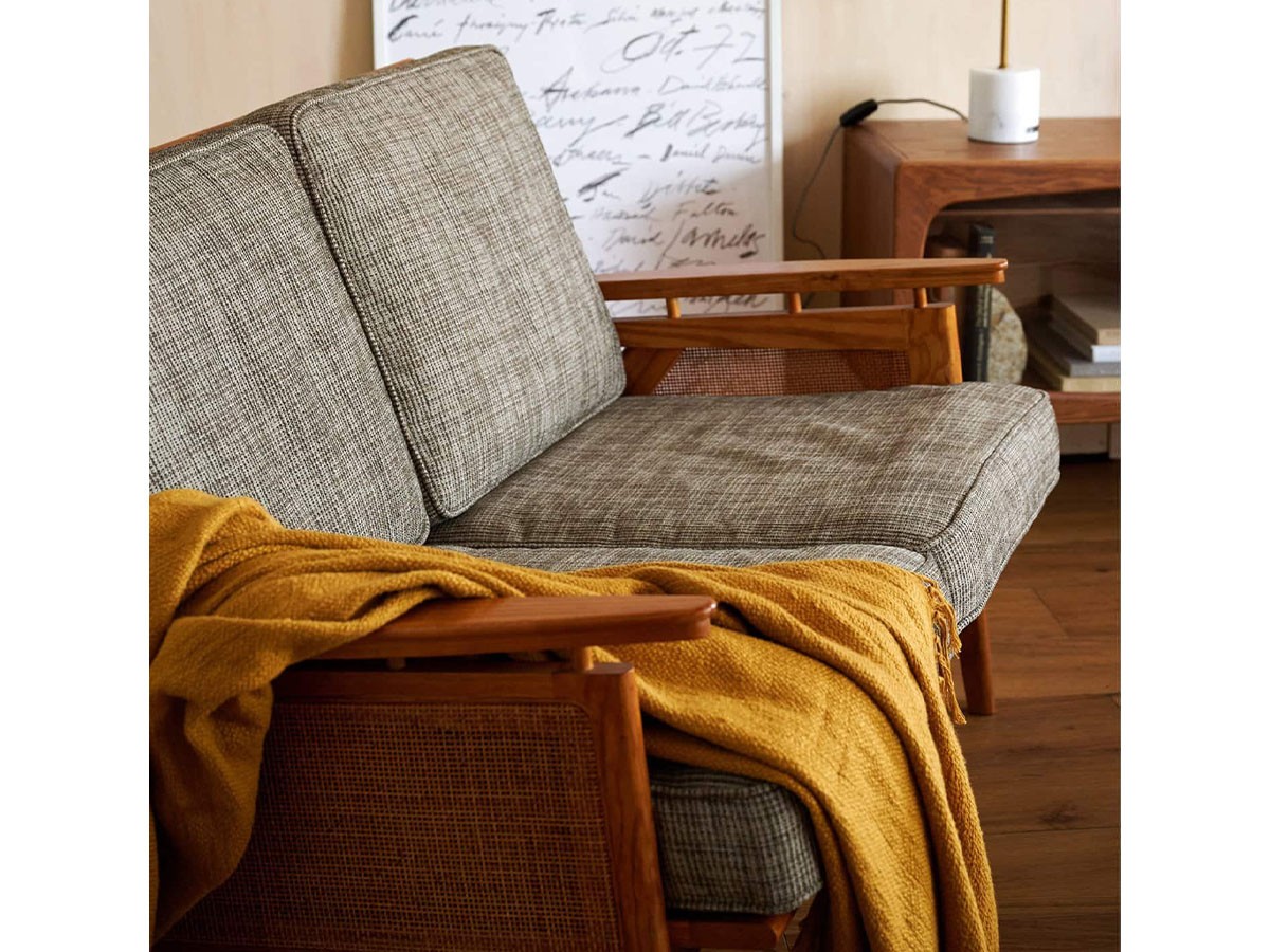 ACME Furniture WICKER SOFA 2P / アクメファニチャー ウィッカー ソファ 2人掛け（グレー） （ソファ > 二人掛けソファ） 5