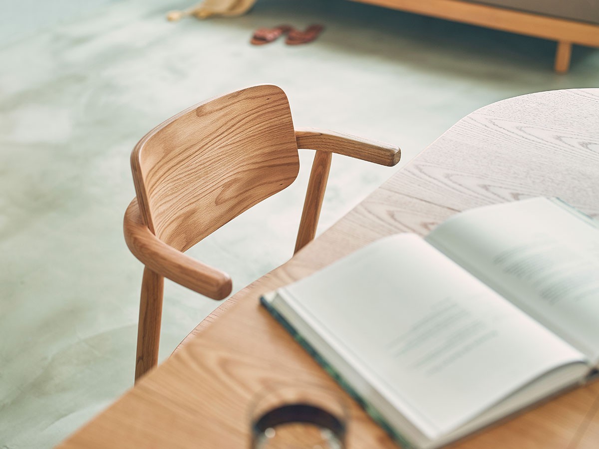 nook dining chair half arm / ヌーク ダイニングチェア ハーフアーム 板座 （チェア・椅子 > ダイニングチェア） 15