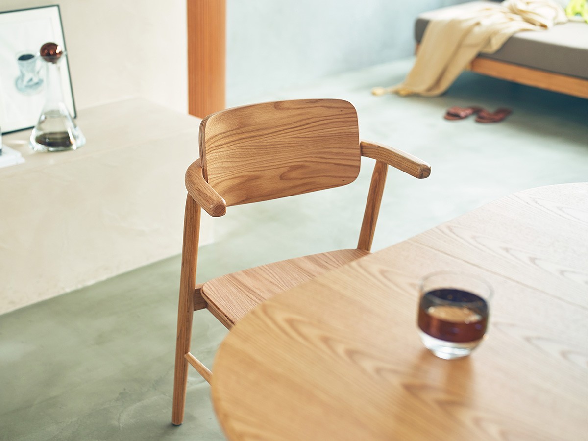 nook dining chair half arm / ヌーク ダイニングチェア ハーフアーム 板座 （チェア・椅子 > ダイニングチェア） 14