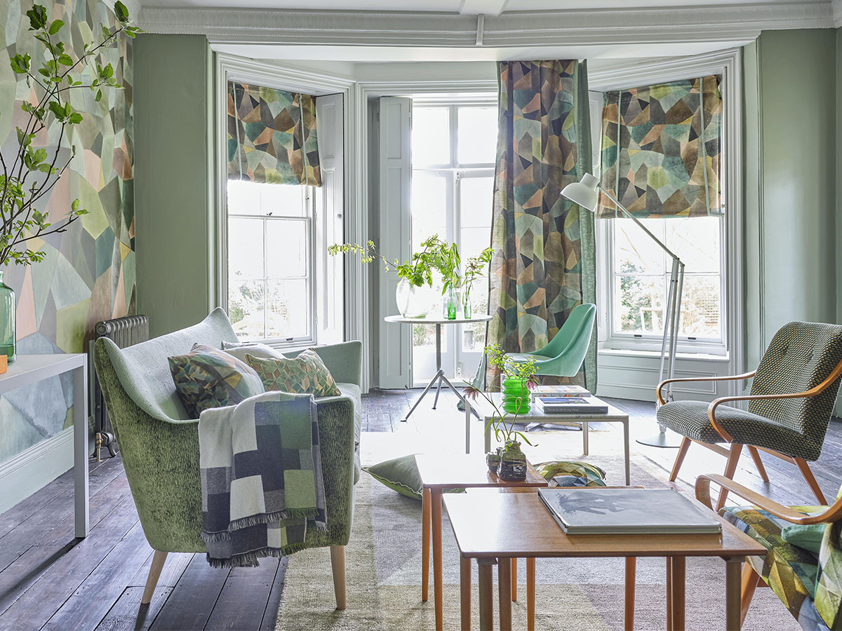 DESIGNERS GUILD Geo Moderne Cushion / デザイナーズギルド ジオ モダン クッション 50 × 50cm （クッション > クッション・クッションカバー） 2