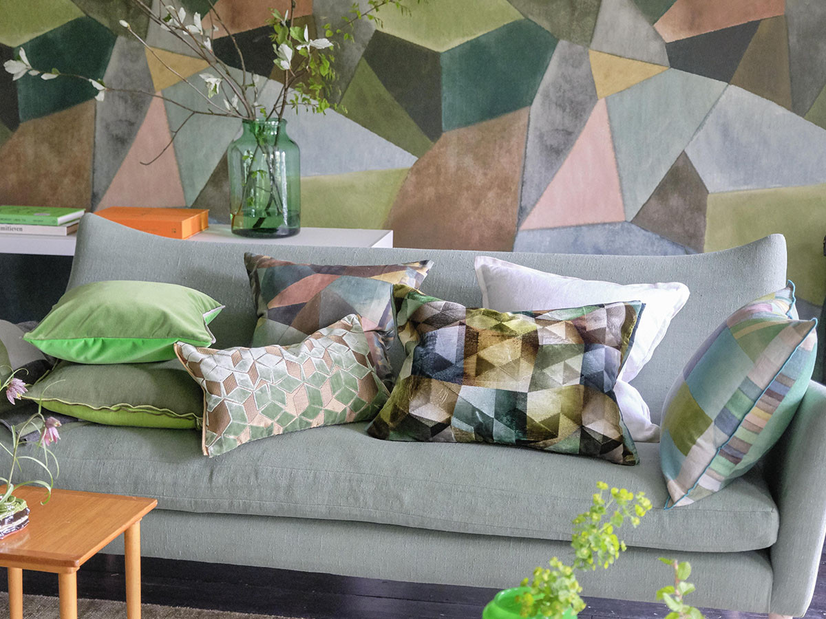 DESIGNERS GUILD Geo Moderne Cushion / デザイナーズギルド ジオ モダン クッション 50 × 50cm （クッション > クッション・クッションカバー） 3