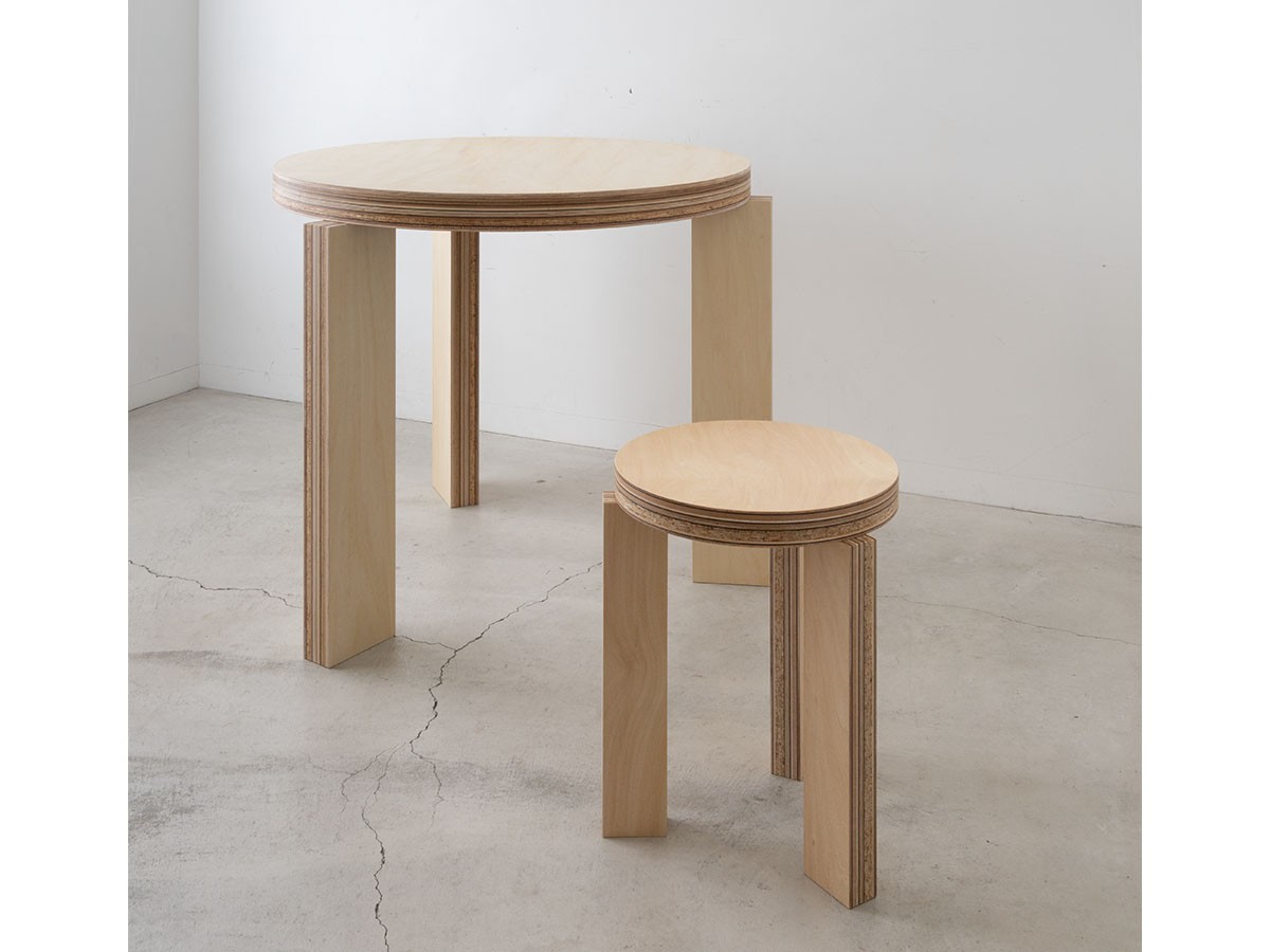 FLANGE plywood MARU TABLE / フランジ プライウッド マル テーブル （テーブル > カフェテーブル） 2