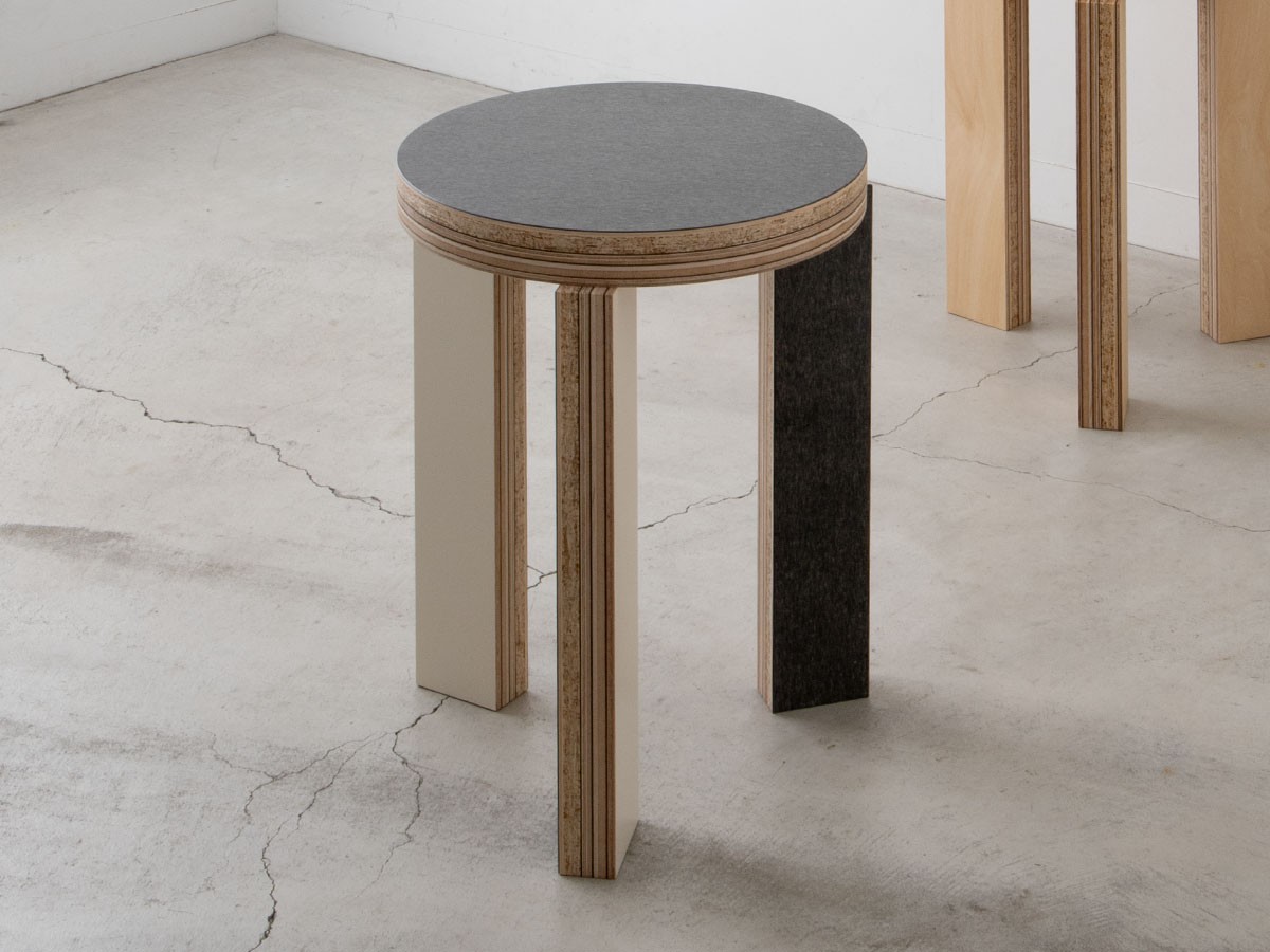 FLANGE plywood MARU STOOL / フランジ プライウッド マル スツール （チェア・椅子 > スツール） 2