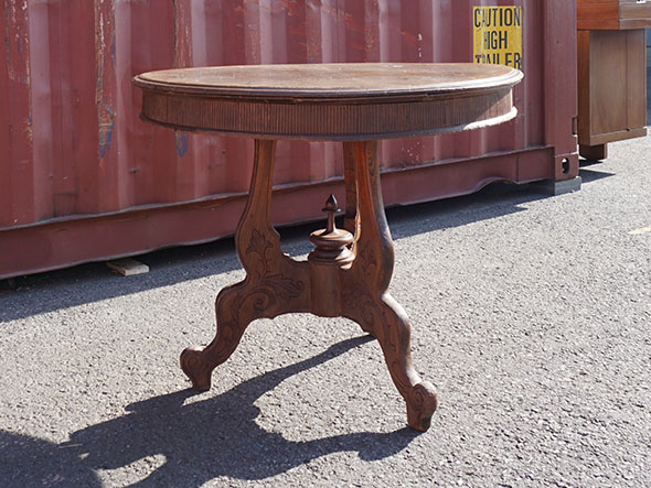 RE : Store Fixture UNITED ARROWS LTD. Carving Round Table / リ ストア フィクスチャー ユナイテッドアローズ カービング ラウンドテーブル （テーブル > カフェテーブル） 3