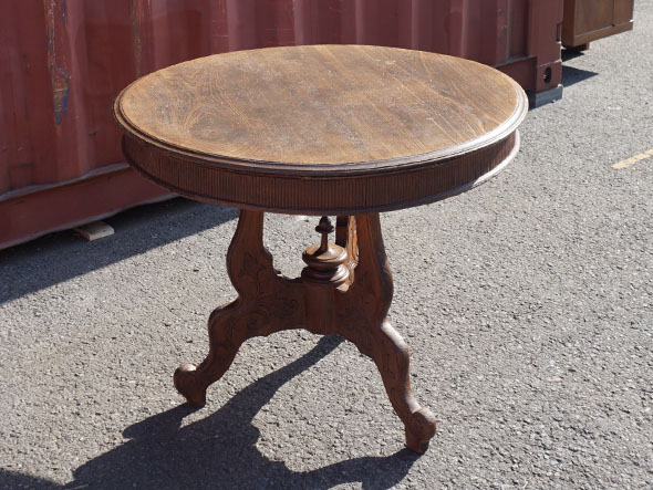 RE : Store Fixture UNITED ARROWS LTD. Carving Round Table / リ ストア フィクスチャー ユナイテッドアローズ カービング ラウンドテーブル （テーブル > カフェテーブル） 2
