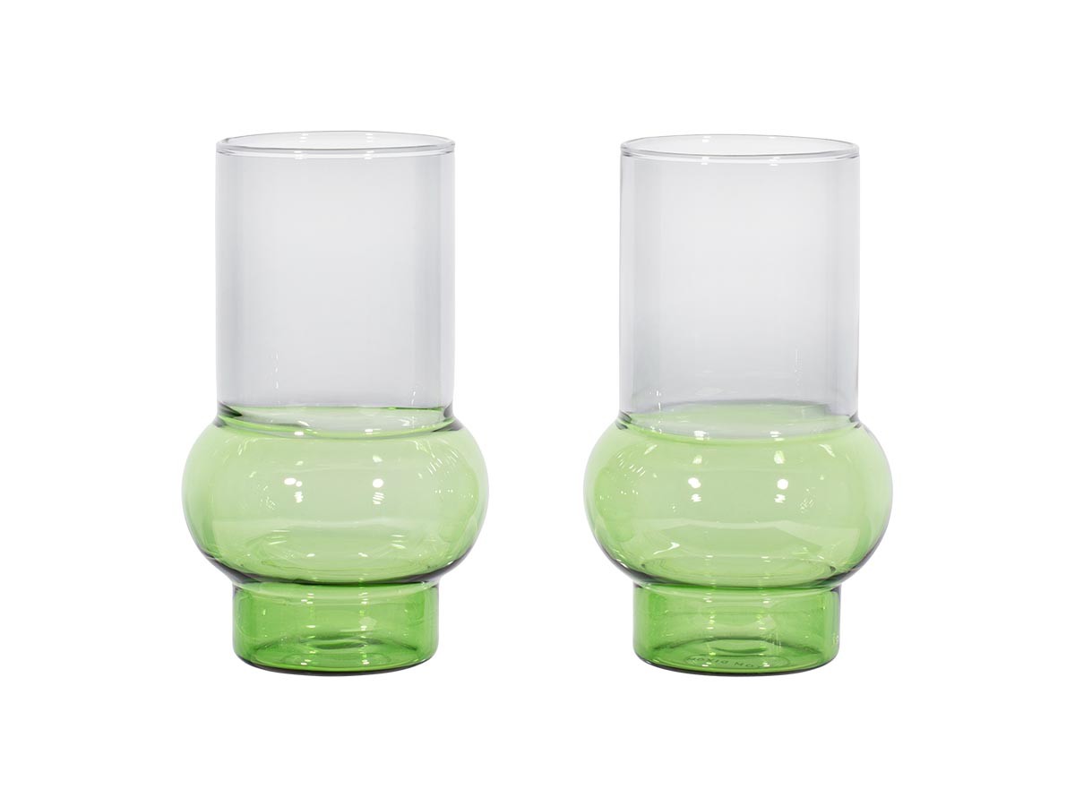 Tom Dixon. Bump Tall Glass 2P Green / トム・ディクソン バンプ トールグラス 2個セット（グリーン） （食器・テーブルウェア > タンブラー・グラス） 1