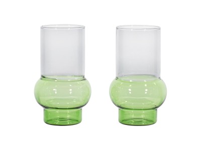 Tom Dixon. Bump Tall Glass 2P Green / トム・ディクソン バンプ