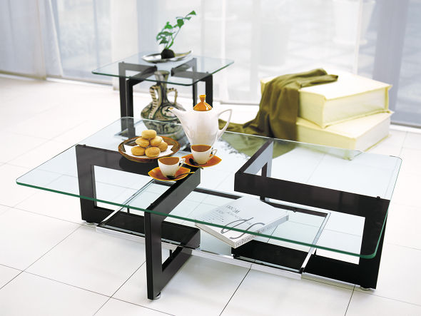 GLASS LIVING TABLE W60 / ガラスリビングテーブル 幅60cm m77158 （テーブル > サイドテーブル） 2