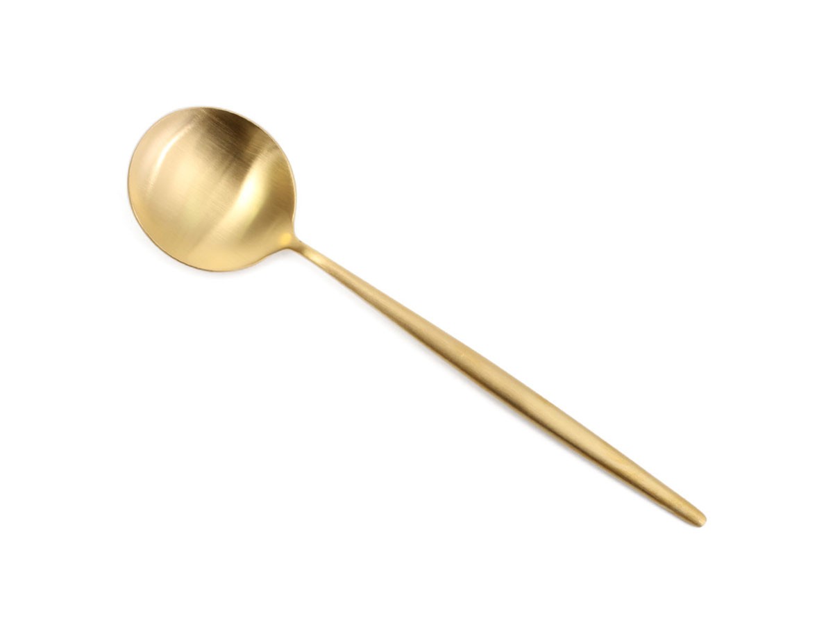 Cutipol MOON Dessert Cutlery Set / クチポール ムーン デザート4本セット（マットゴールド） （食器・テーブルウェア > カトラリー） 3