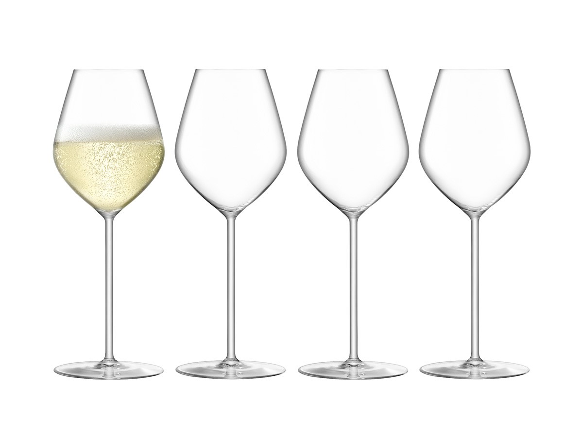 LSA International BOROUGH CHAMPAGNE TULIP GLASS SET4 / エルエスエー インターナショナル ボロー シャンパンチューリップグラス 4脚セット （食器・テーブルウェア > ワイングラス・シャンパングラス） 1