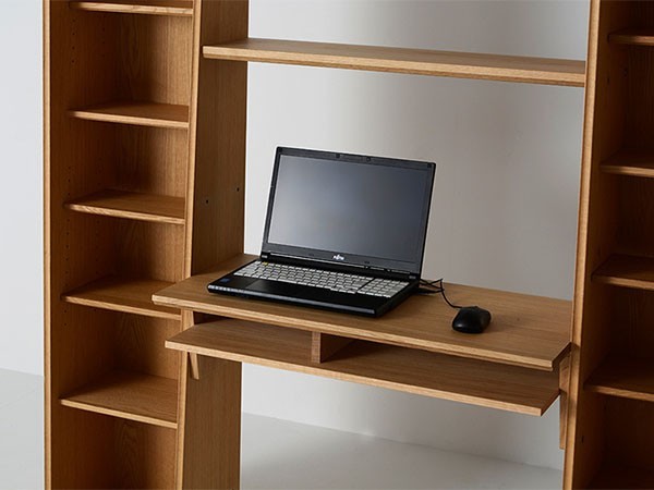 日進木工 ac-cent board Tower Shelf Desk Mini / にっしんもっこう アクセントボード タワーシェルフ デスク ミニ （デスク・机 > デスク・パソコンデスク・袖机） 5
