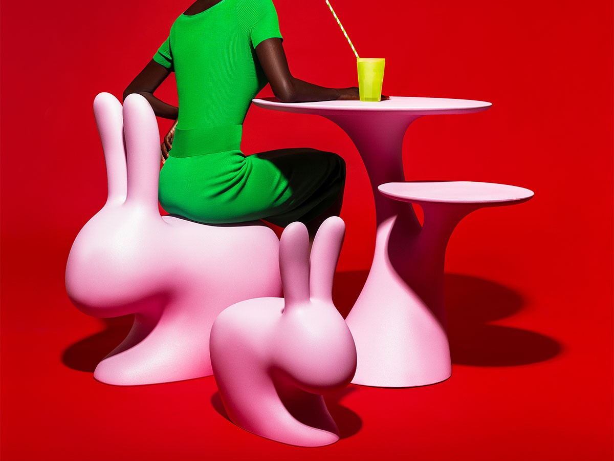 Qeeboo Rabbit Chair Baby / キーブー ラビットチェア ベビー （ガーデンファニチャー・屋外家具 > ガーデンチェア・アウトドアチェア） 12