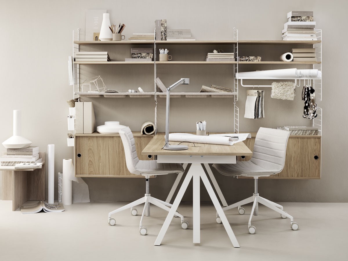 String Furniture Works Sit-stand Desk / Electrical / ストリングファニチャー ワークス 昇降式ワークデスク 幅140cm オーク天板 （テーブル > 昇降式テーブル） 7