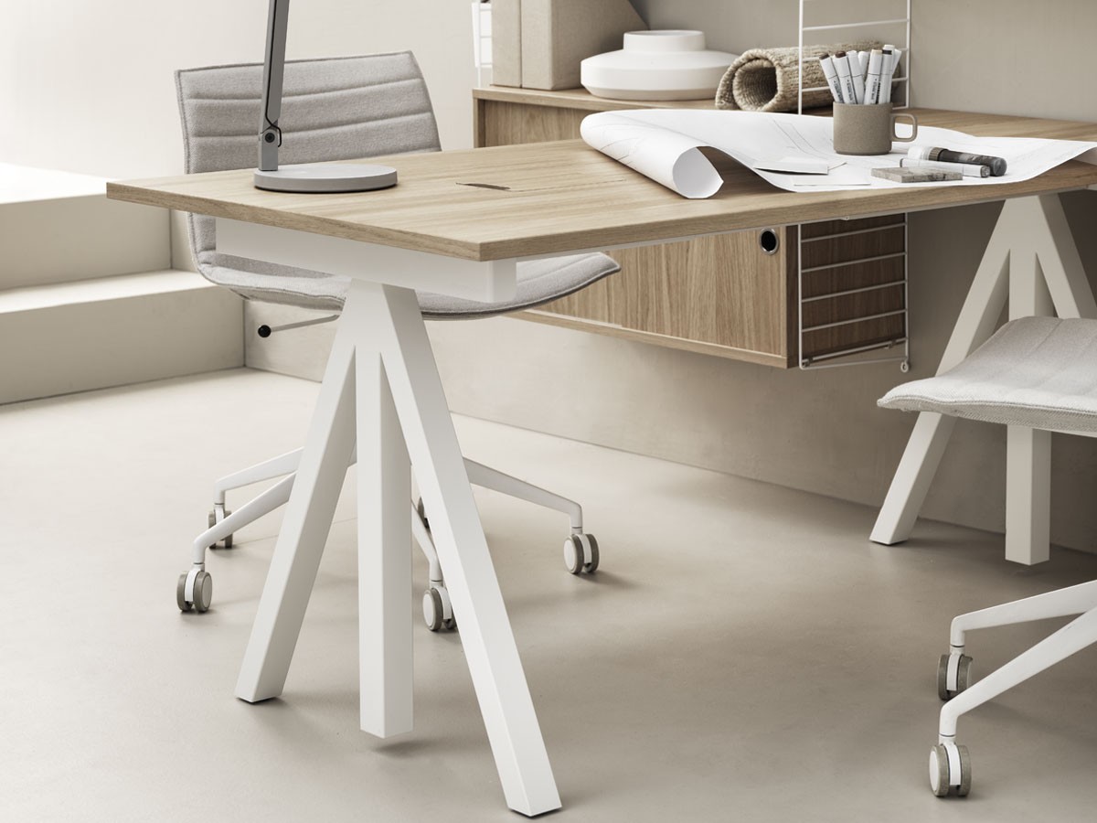 String Furniture Works Sit-stand Desk / Electrical / ストリングファニチャー ワークス 昇降式ワークデスク 幅140cm オーク天板 （テーブル > 昇降式テーブル） 8