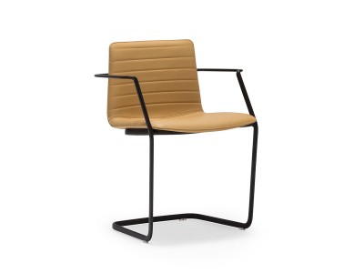 Andreu World Flex Chair Armchair Fully Upholstered Shell