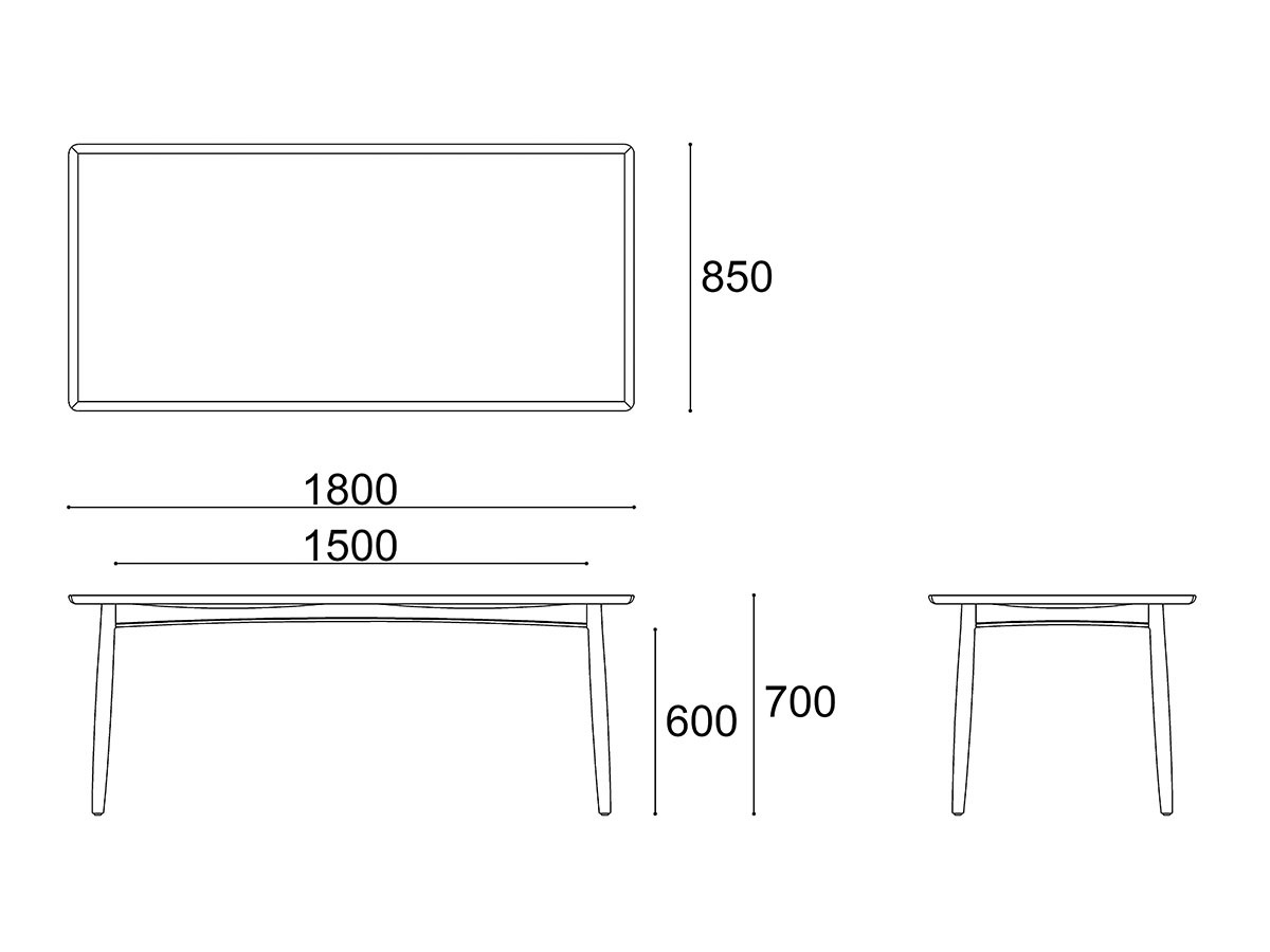 MILE STONE DINING TABLE / マイルストーン ダイニングテーブル（ローズウッド天板） （テーブル > ダイニングテーブル） 9